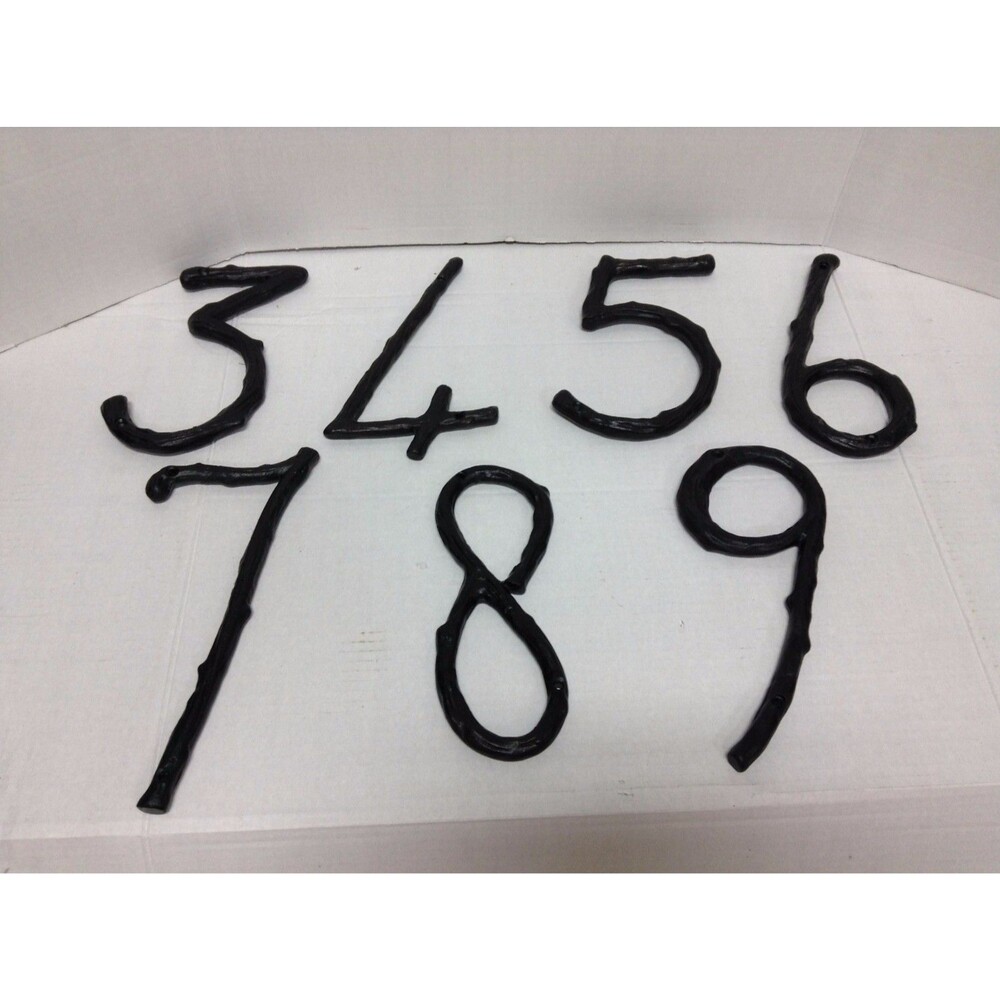 Pottery Barn Antique Bronze Aluminum Tree Branch House Number 3 4 5 6 7 8 9